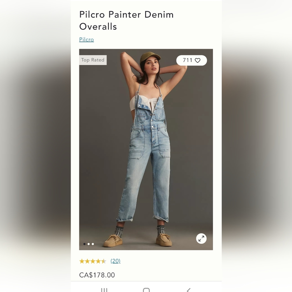 Anthropologie denim overalls